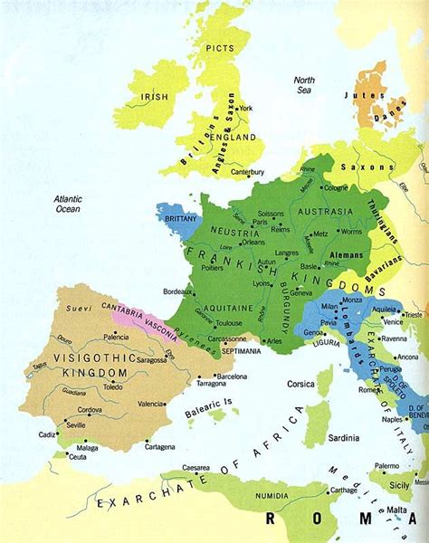 European Tribes And Kingdoms Ca Ad European Tribes European