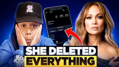 She Deleted Everything Jennifer Lopez Social Media Goes Dark Youtube