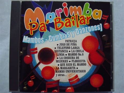Marimba Pabailar Mambos Cumbias Danzones Cd Impecable Est Mercado