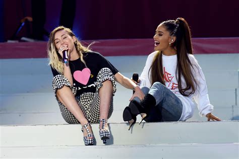 Ariana Grande And Miley Cyrus Release New Singles Imagine And War Is Over Audio