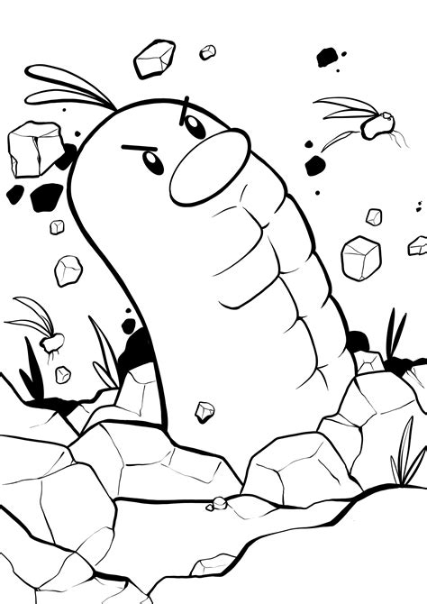 Diglett Coloring Pages Coloring Home