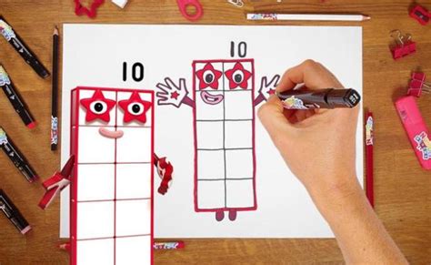 How To Draw Numberblock Ten Drawing Tutorial For Kids Learn To Count 1