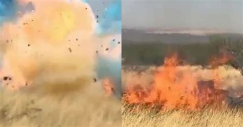 The Shocking Moment Gender Reveal Party Causes A Wildfire