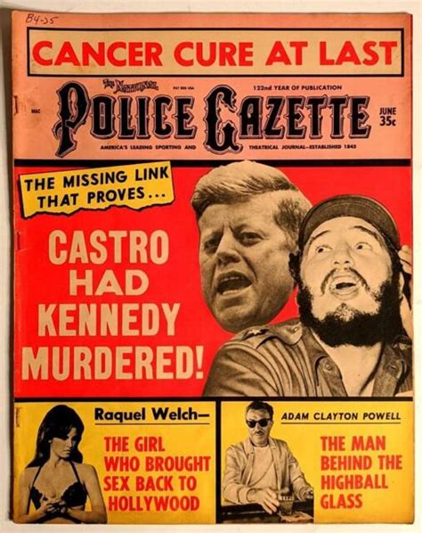 The National Police Gazette June 1967 Vintage Magazine Raquel Welch Castro Ebay