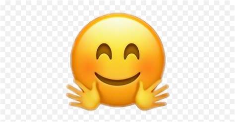 Emoji Iphone Emoji Hug Smile Emoji With Handshugging Emoji Iphone