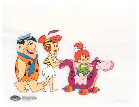 Lot 5pc The Flintstones Viva Rock Vegas Animation Sericels
