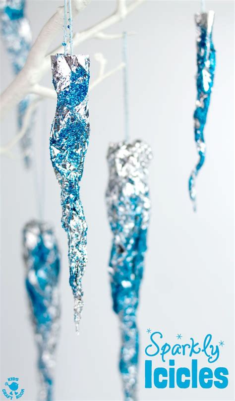 Stunning Sparkly Icicle Craft Icicle Crafts Winter Crafts For Kids