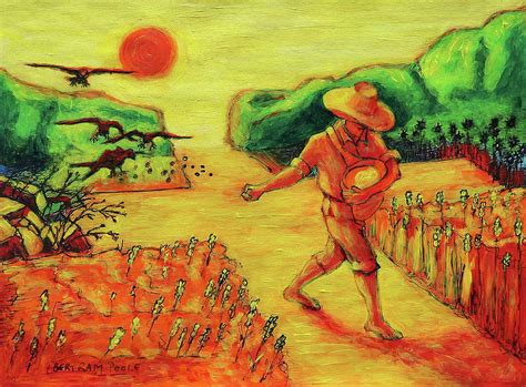 Christian Art Parable Of The Sower Artwork T Bertram Poole Painting By