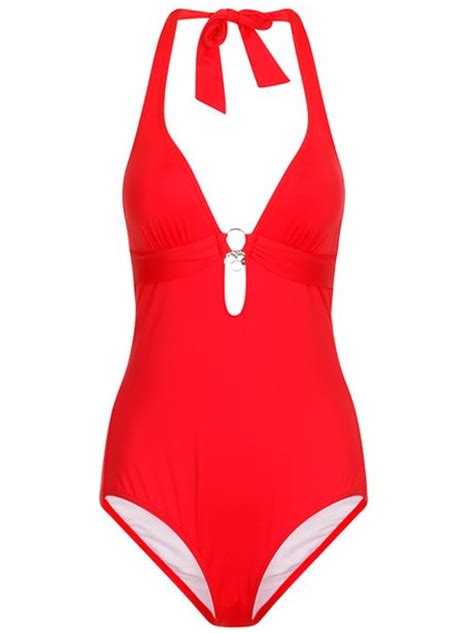 Swimwear365 Soliver Red Halterneck Swimsuit £45 Swimwear To Wow In