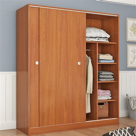 China New Style Good Prices Wooden Clothes Designs Sliding Door