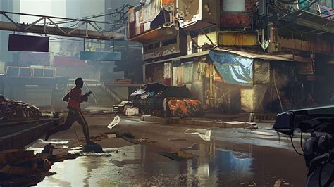 Cyberpunk 2077 Pacifica District Concept Art Shows The Rusty Side Of