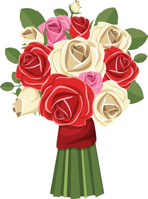Flower Bouquet Clipart Design Illustration 9305584 Png