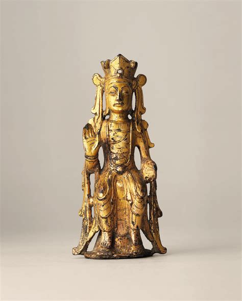 A Very Rare And Important Gilt Bronze Figure Of Seated Maitreya