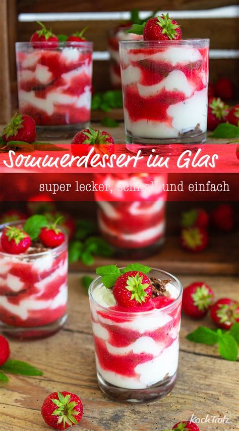 Fruchtiges Sommerdessert Im Glas Super Variabel Rezept Sommer