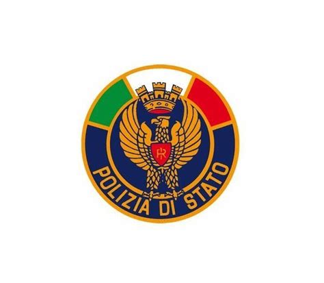Adhesivo Policia Del Estado Italia