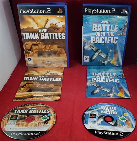 Wwii Battle Over The Pacific And Tank Battles Sony Playstation 2 Ps2 G