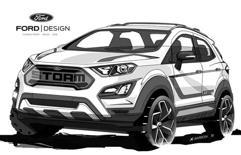 Ford Ecosport Storm On Behance Ford Ecosport Concept Car Design Car