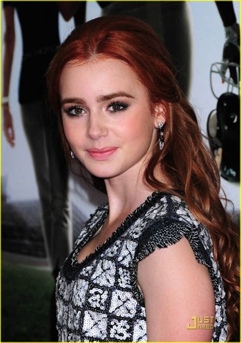 Celebrity Hair Colors Lily Collins With Red Hair