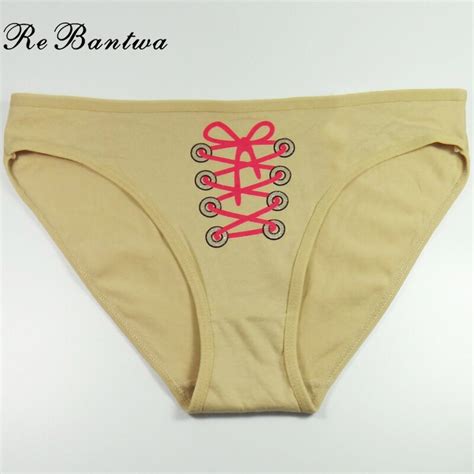Rebantwa 3pcs Woman Underwear Cotton Female Cute Briefs Sexy Panties