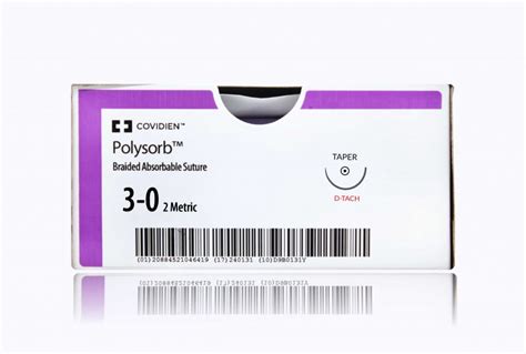 Covidien Suture Gl67m 3 0 Medtronic Polysorb Violet 5 X Esutures