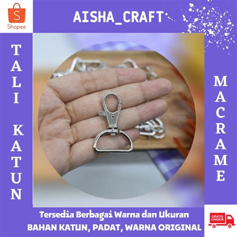 Jual Gantungan Kunci Utk Macrame 2 Cm Cantolan Gantungan Kunci