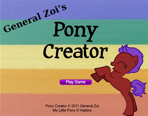 User Blogspottedlionsgeneral Zois Pony Creator My Little Pony