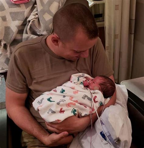 Mom Sobs As Military Husband Surprises Her In Hospital After She Welcomes Twins Good Morning