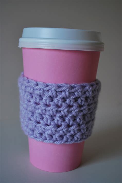 You could settle for using cardboard sleeves. Coffee Cup Sleeve Pattern | Patterns Gallery