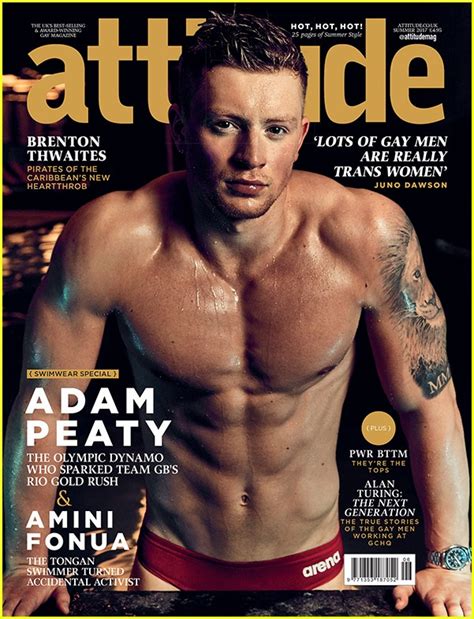 British Olympian Adam Peaty Bares Ripped Body For Attitude Photo