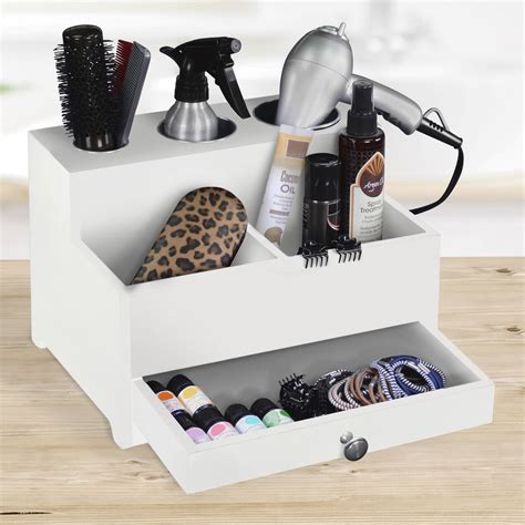 Hair Styling Organizer White At Home