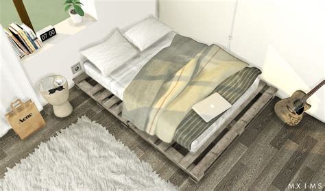 Pallet Floor Bed • Pallet Floor Bed Frame Merged With Custom Mattress