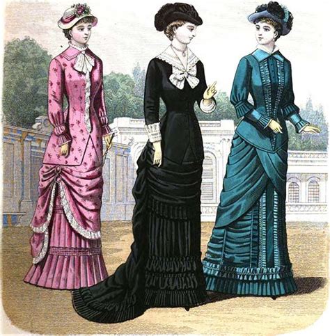 1881 Fashion Plate I Was First Attracted By The Pink Dress But The Elegance Of The Blac