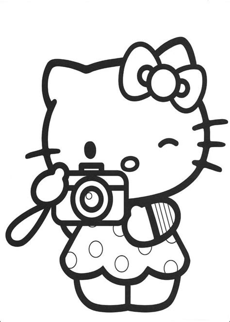 Die kleine japanische katze hello kitty gehört zu den berühmtheiten im kinderzimmer. Hello Kitty malvorlagen 22 | Ausmalbilder gratis