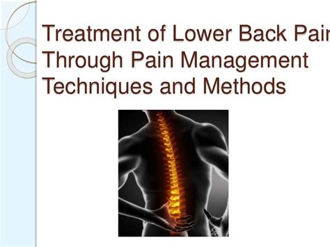 Treatment Of Lower Back Pain