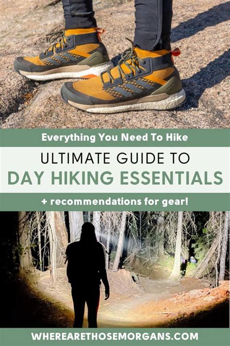 Day Hike Packing Complete Hiking Essentials Checklist