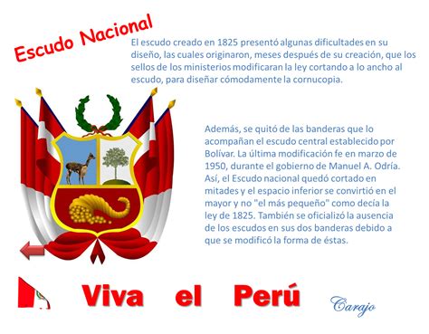 Símbolos Patrios Del Perú Exhibendo Los Símbolos Patrios