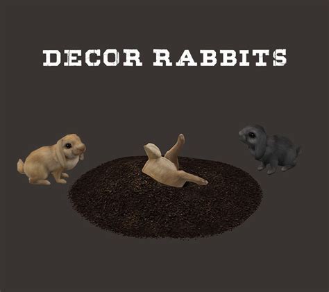Decor Rabbits New Sims Rabbit Decor Animal Decor