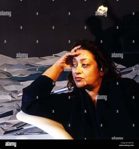 Architect Zaha Hadid At Her Home In London Stock Photo Alamy