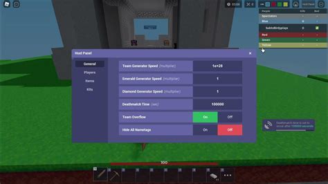 How To Set Your Deathmatch Time In Roblox Bedwars Youtube