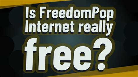 Is Freedompop Internet Really Free Youtube