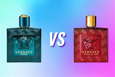 Versace Eros Vs Eros Flame My Versace Comparison Fragrancereview Com