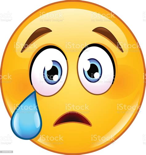 Crying Face Emoticon Stock Illustration Download Image