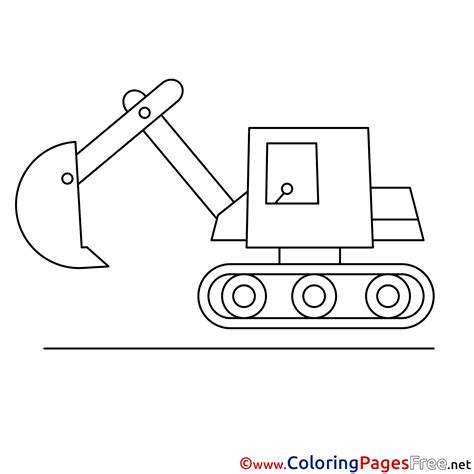 Excavator Coloring Pages Coloring Home