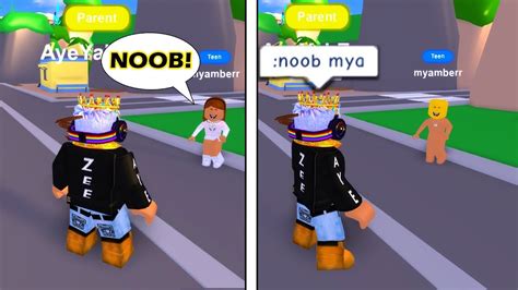 Turning People Noobs If They Call Me A Noob In Roblox Roblox Social