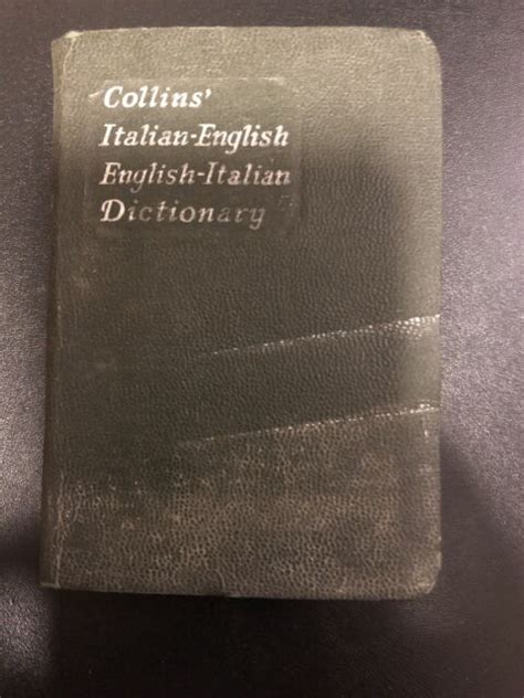 Collins Italian English Dictionary Collins Spanish English English