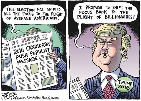 Political Cartoon On Presidential Candidates Battle By Rob Rogers