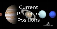 Where Are The Planets? Get Current Planetary Positions Now!