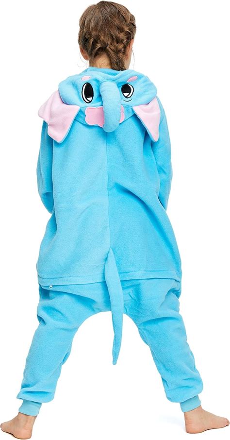 Newcosplay Unisex Children Animal Elephant Pajamas Halloween Costume