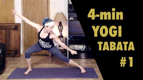 4 Minute Yoga Tabata Workout 1 Youtube