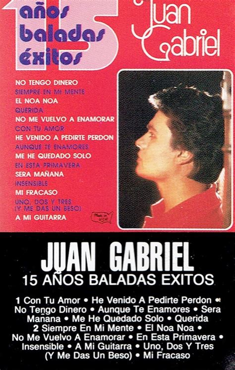Juan Gabriel A Os Baladas Exitos Cassette Discogs